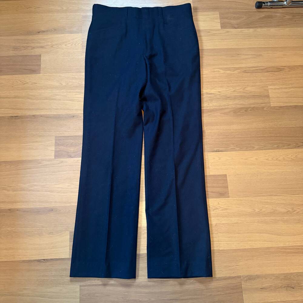 Men's Vintage 90's Pendleton Navy Blue 100% Wool Pleated Slacks Pants Sz 36 x 34